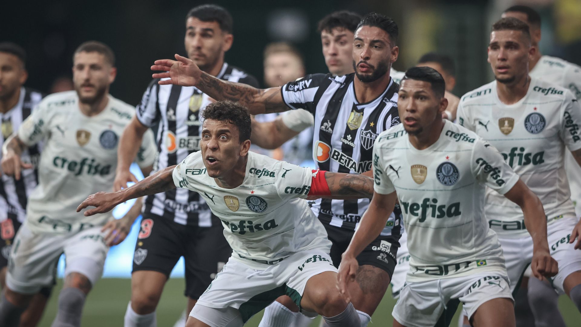 Atlético-MG x Palmeiras em campo