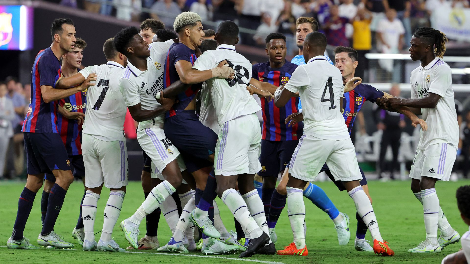 Barcelona e Real Madrid, em amistoso de pré-temporada