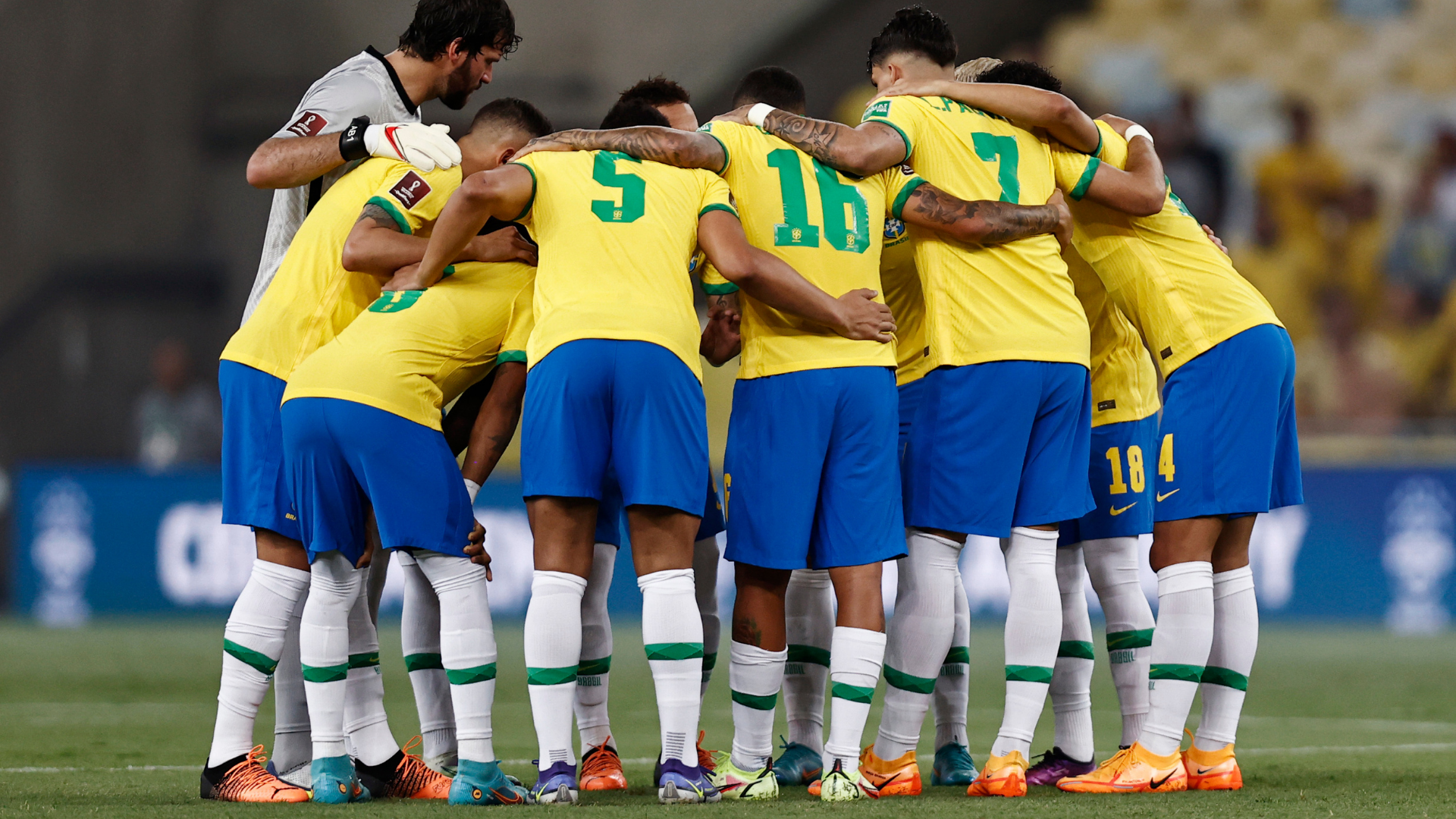 Seleção brasileira em campo
