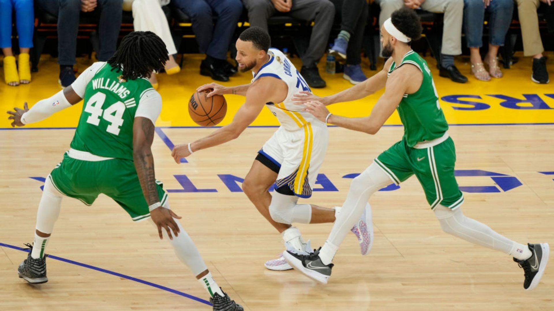 Boston Celtics x Golden State Warriors em ação