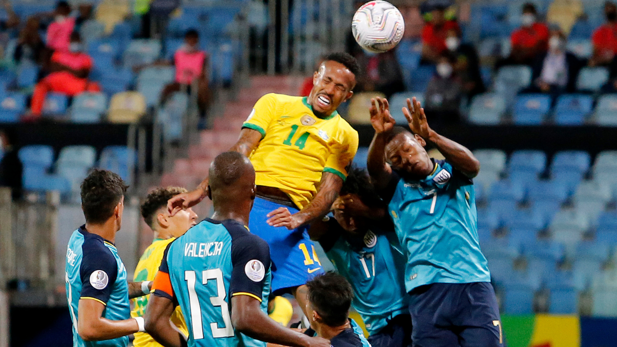 Brasil e Equador empataram em 1 a 1 na Copa América