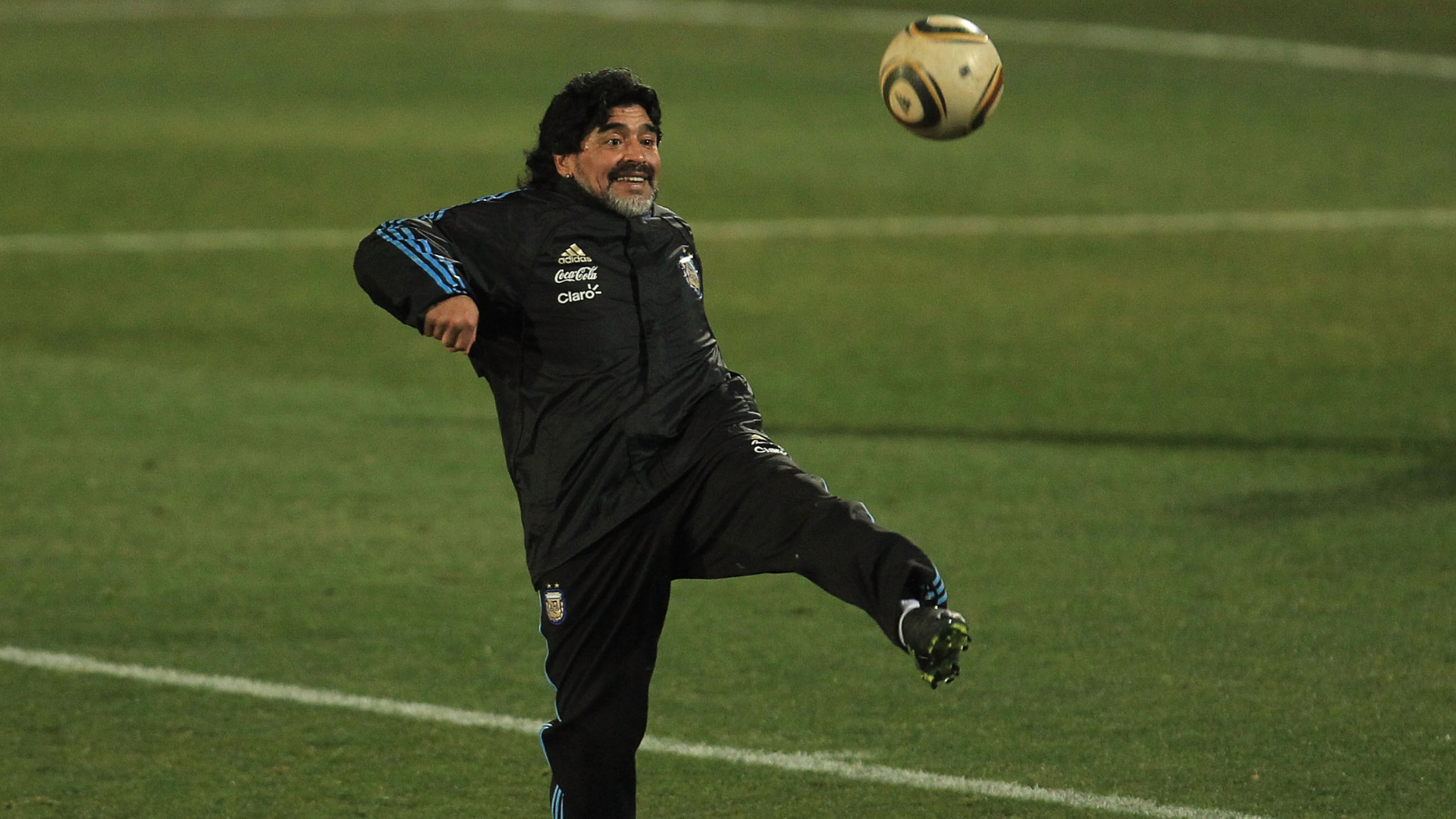 Maradona em ação 