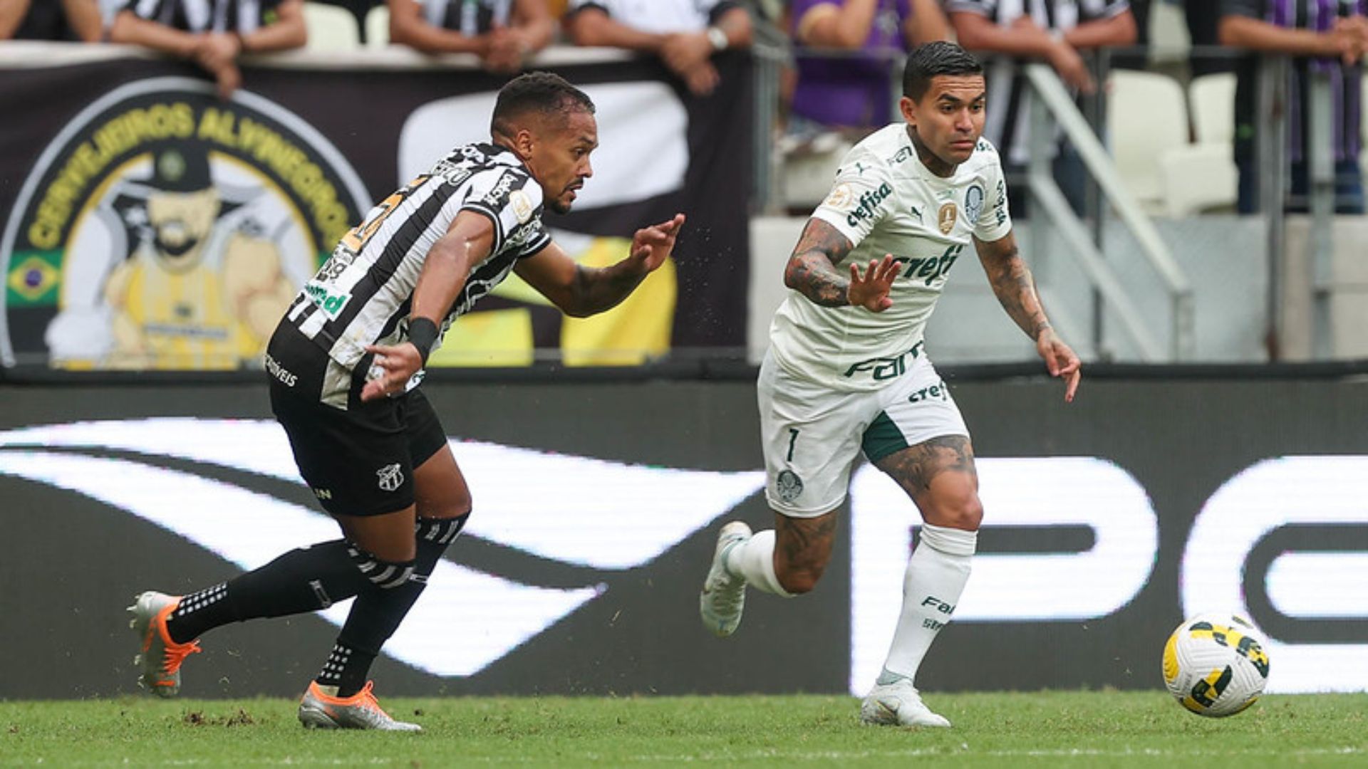 Ceará x Palmeiras em campo pelo Brasileirão