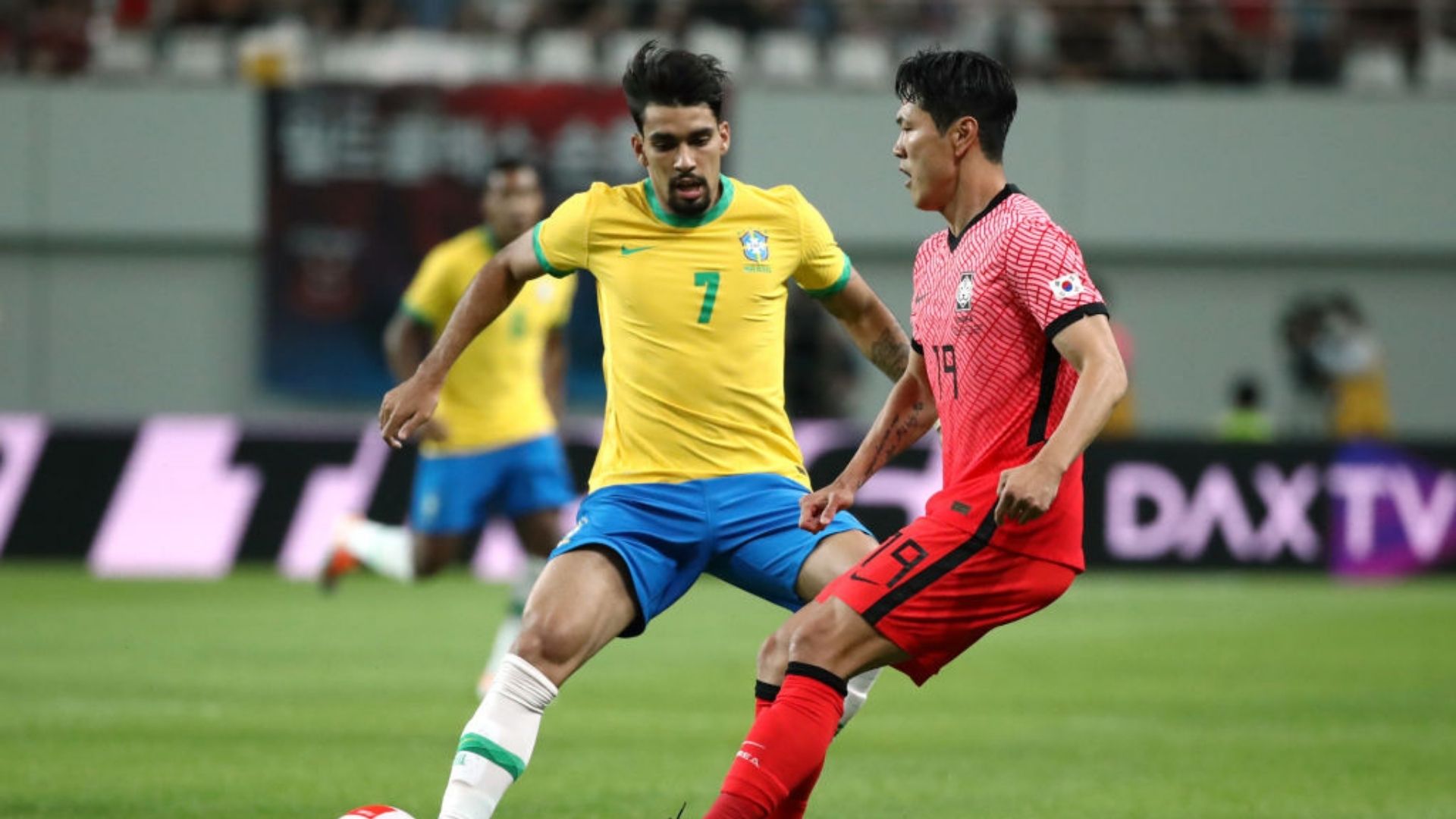 Coreia do Sul x Brasil em ação