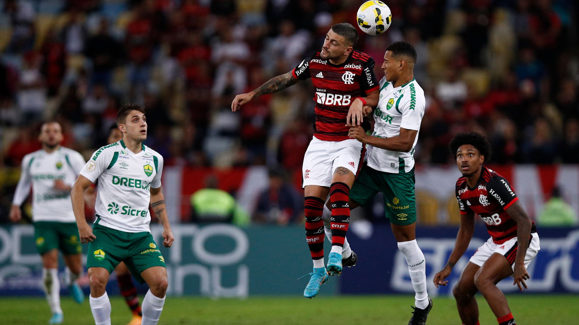 Flamengo e Cuiabá pelo primeiro turno do Campeonato Brasileiro