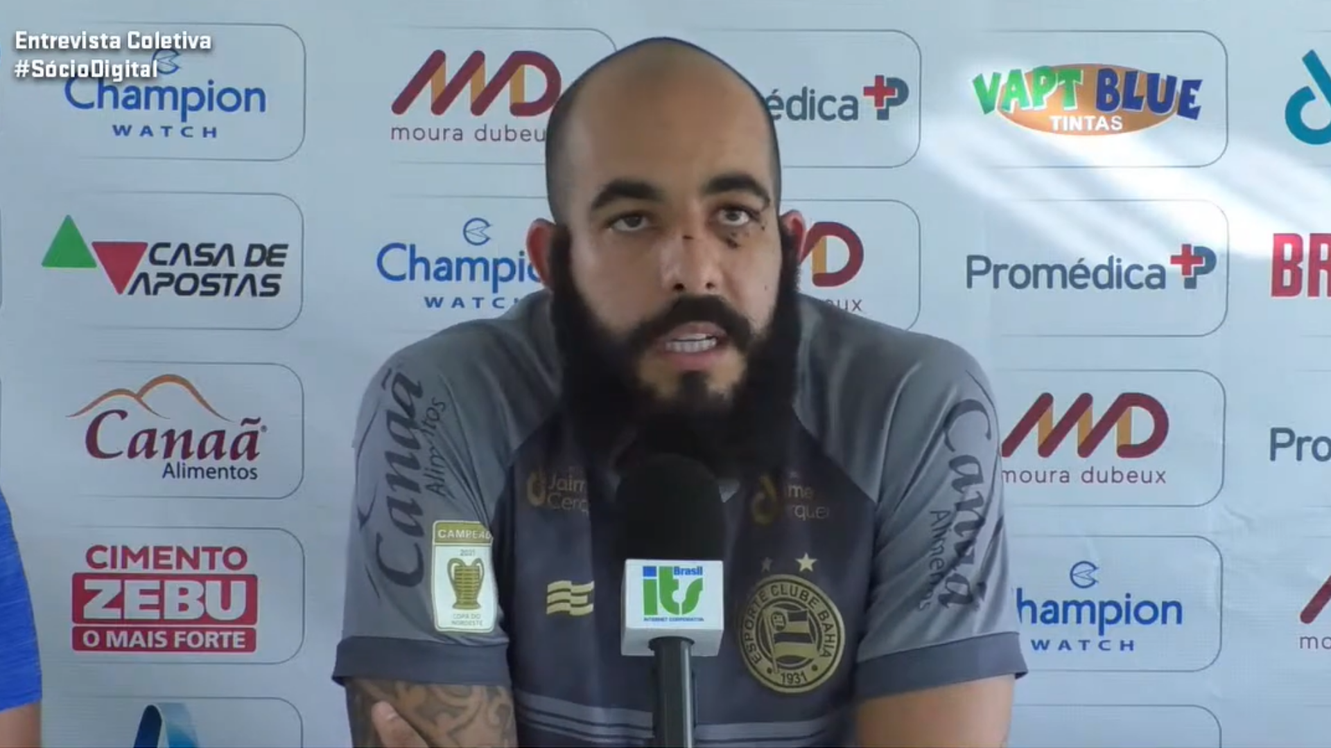 Danilo Fernandes reforça desejo de permanecer no Bahia