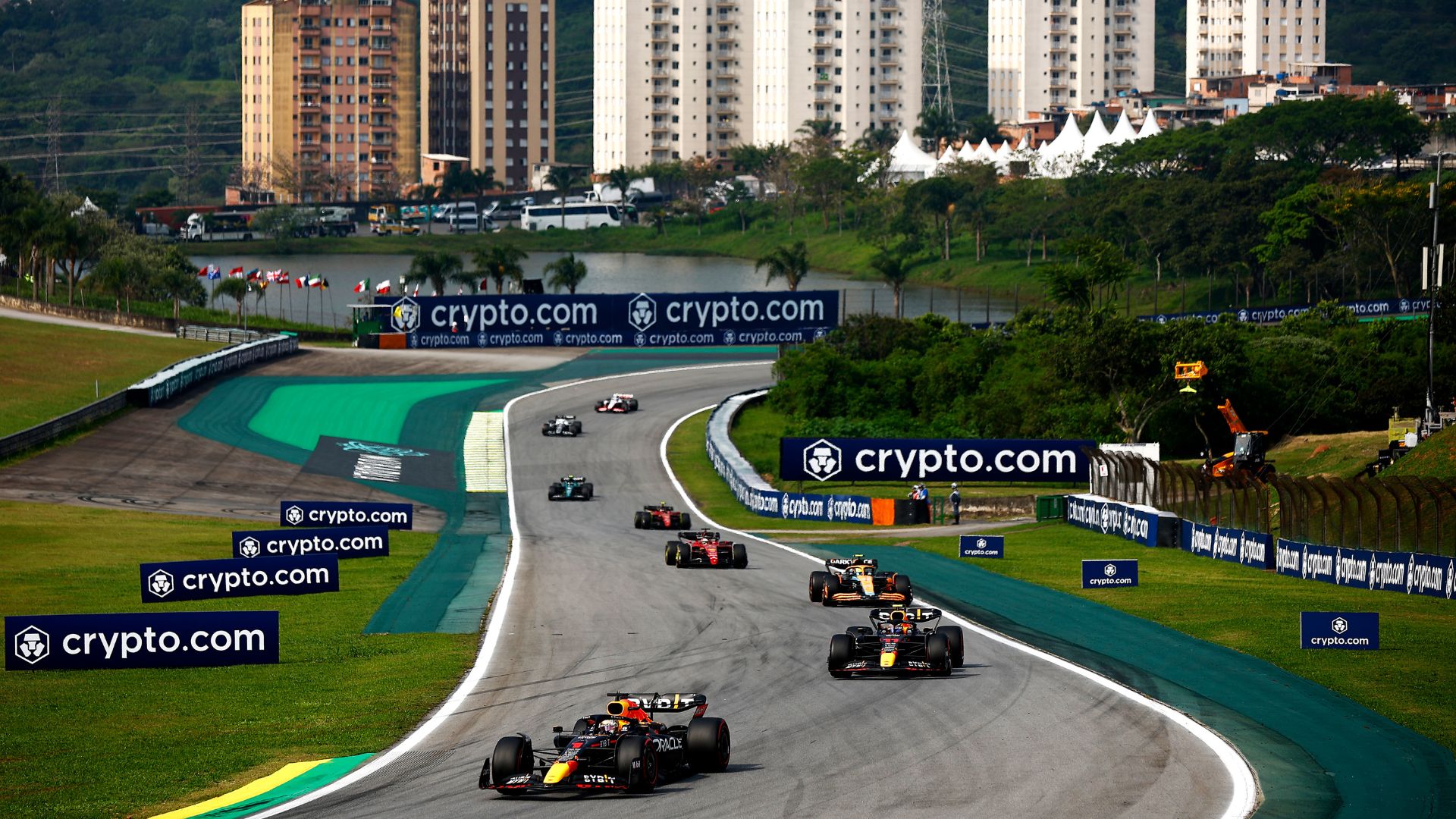 Pérez e Verstappen disputaram o GP do Brasil na F1