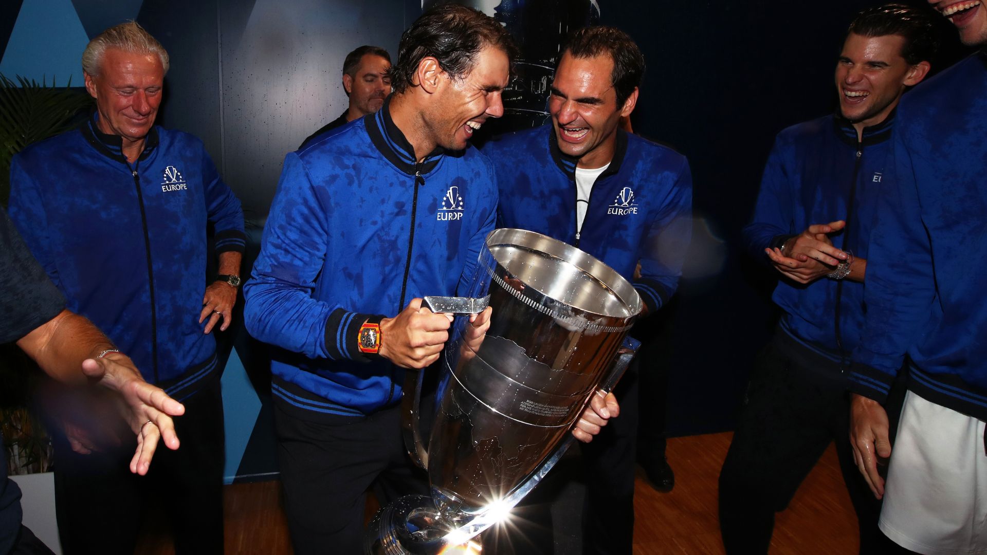 Nadal e Federer na Laver Cup de 2019