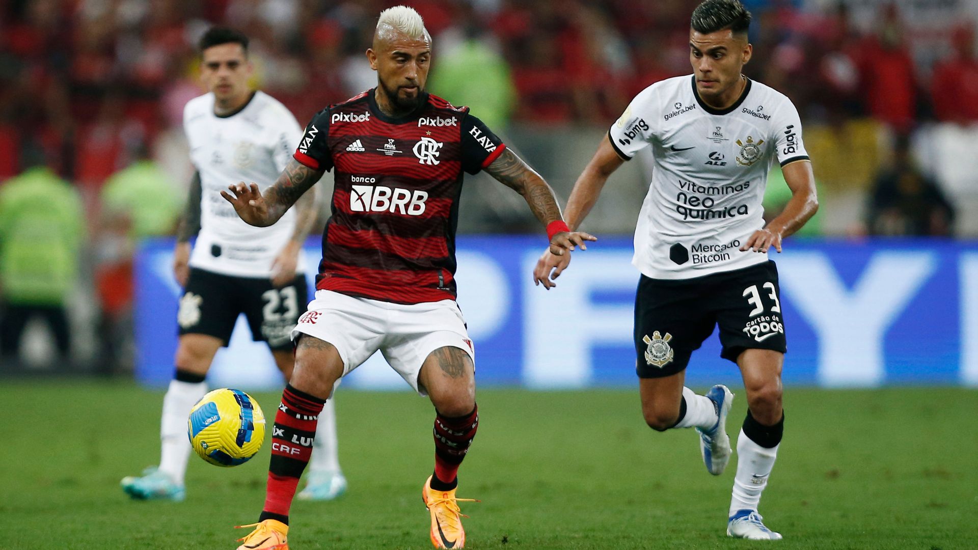 Flamengo e Corinthians, pela final da Copa do Brasil