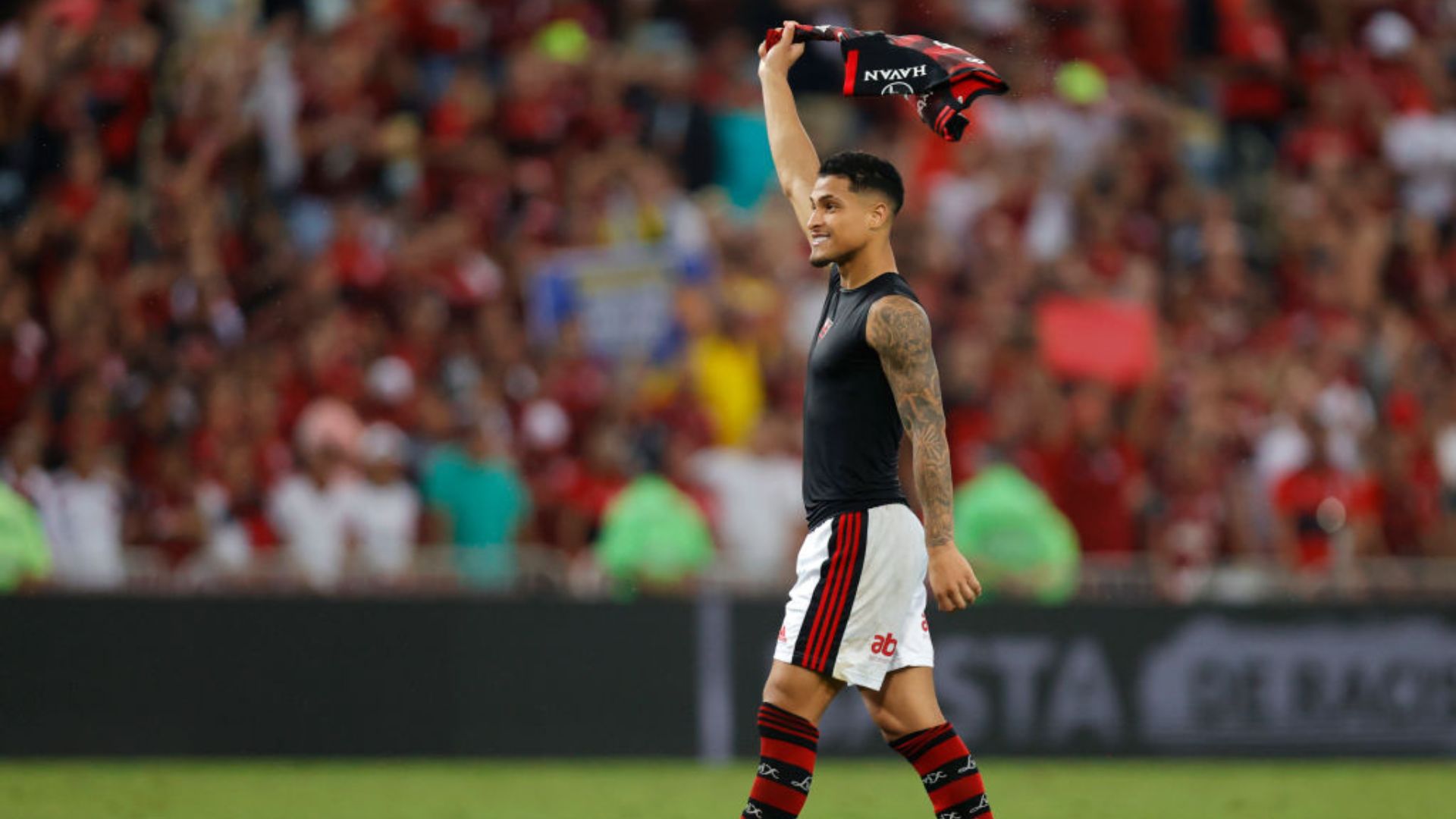 João Gomes em ação pelo Flamengo (Crédito: Getty Images)