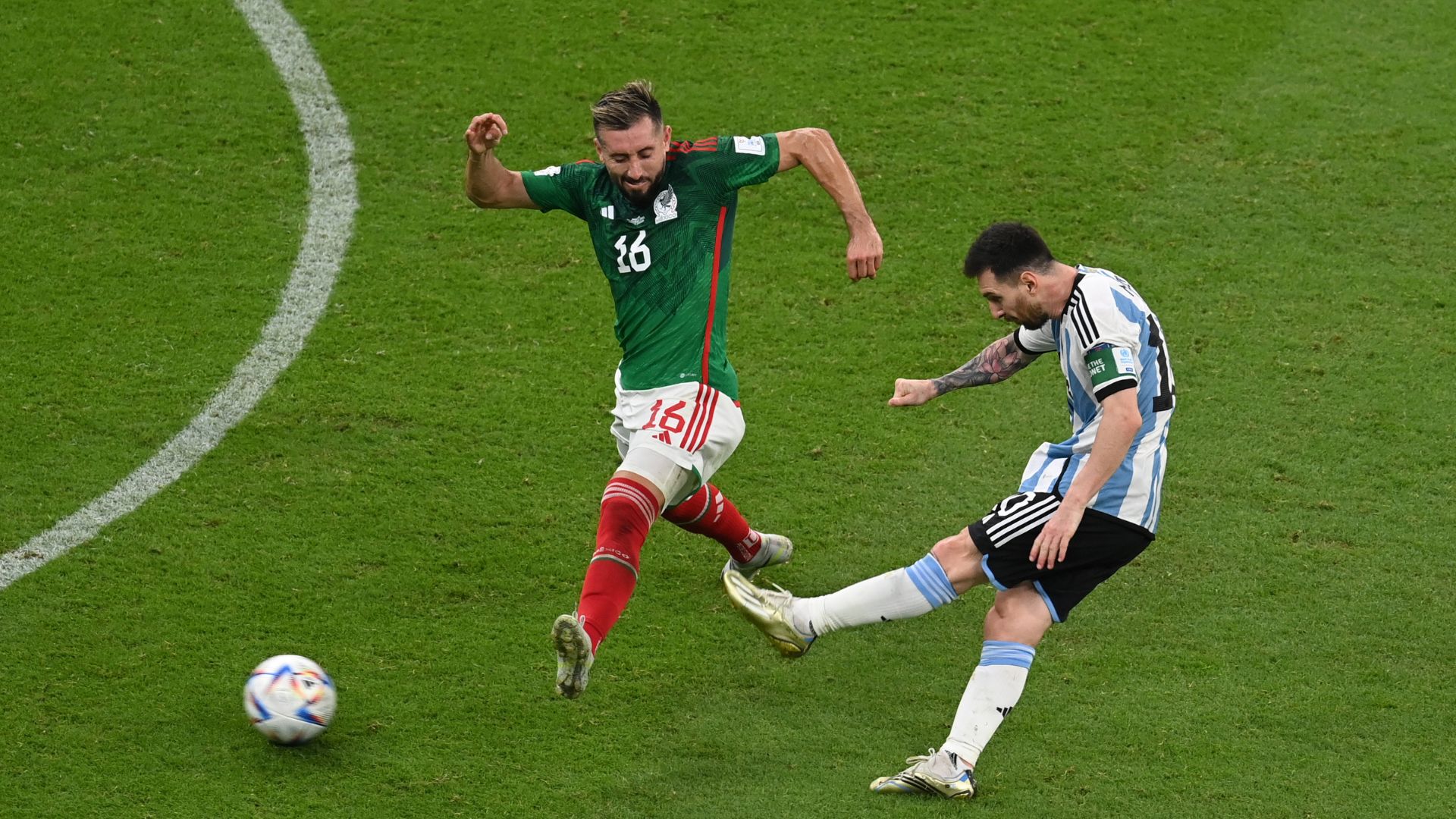 Gol de Messi na derrota do México para a Argentina