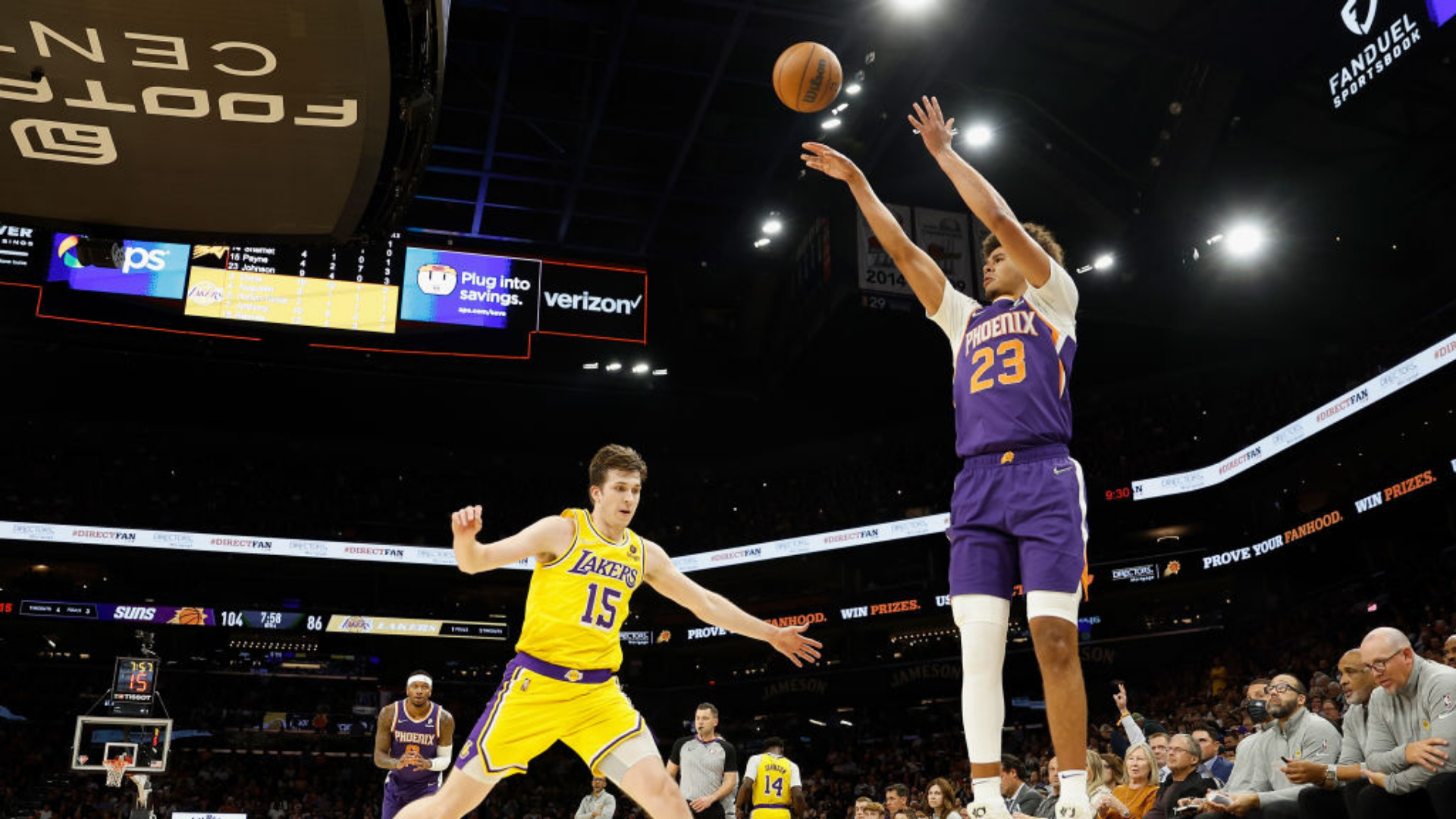 Lakers em quadra pela NBA
