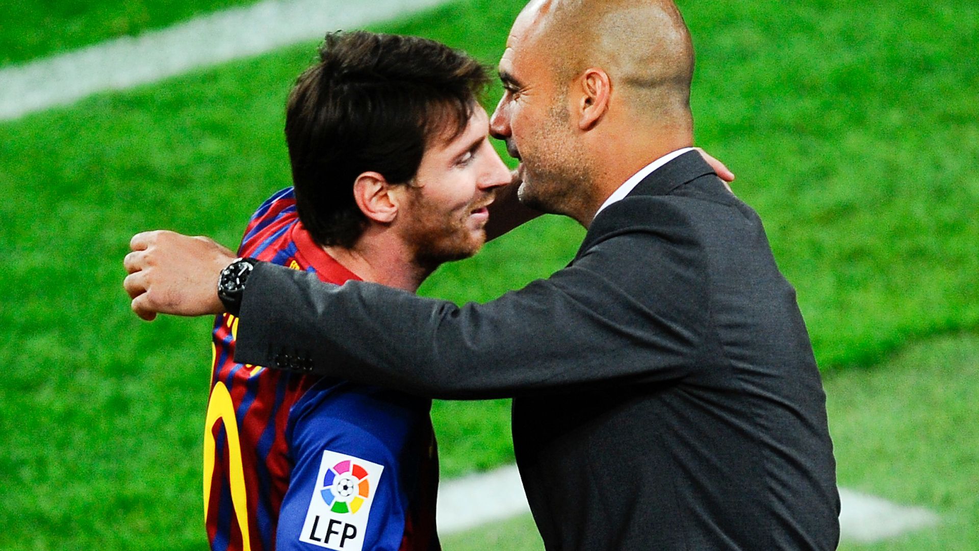 Messi e Guardiola no Barcelona, 2012