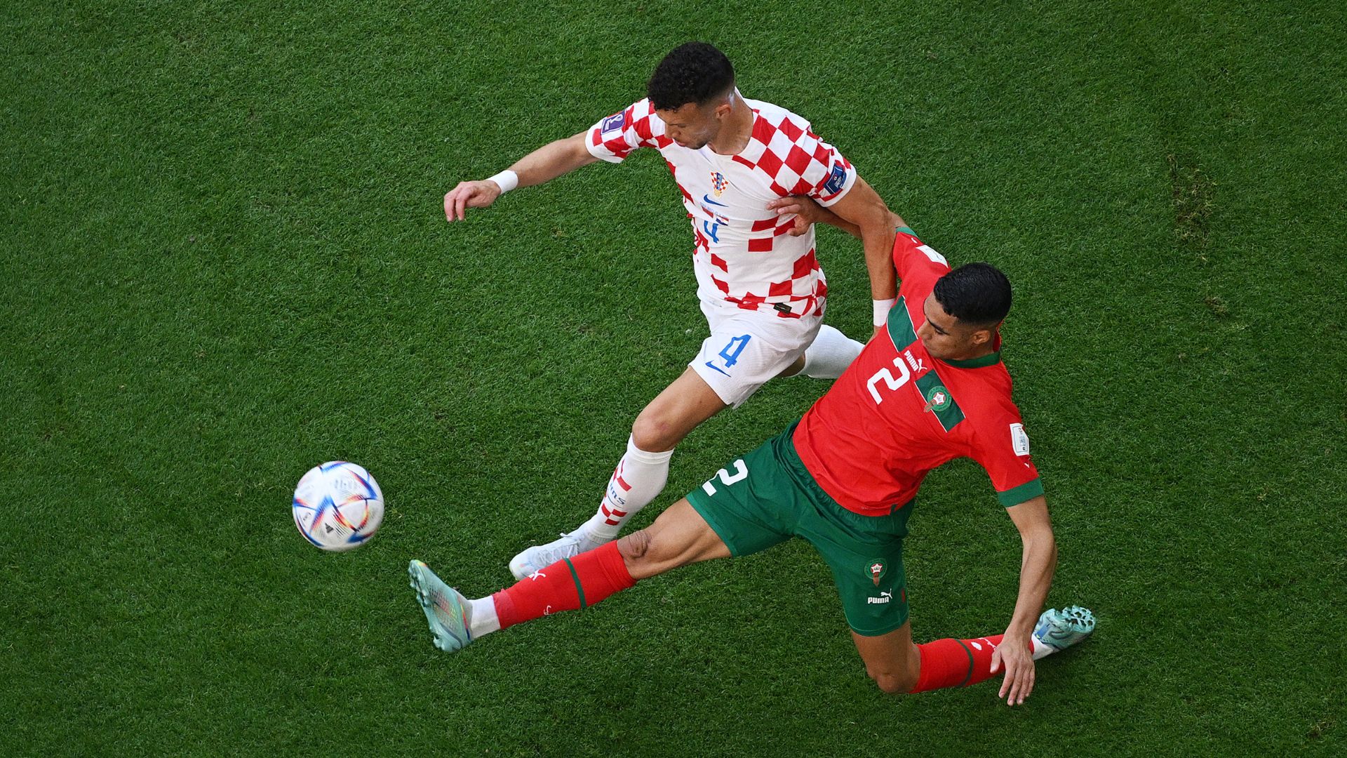 Marrocos e Croácia na Copa do Mundo 2022