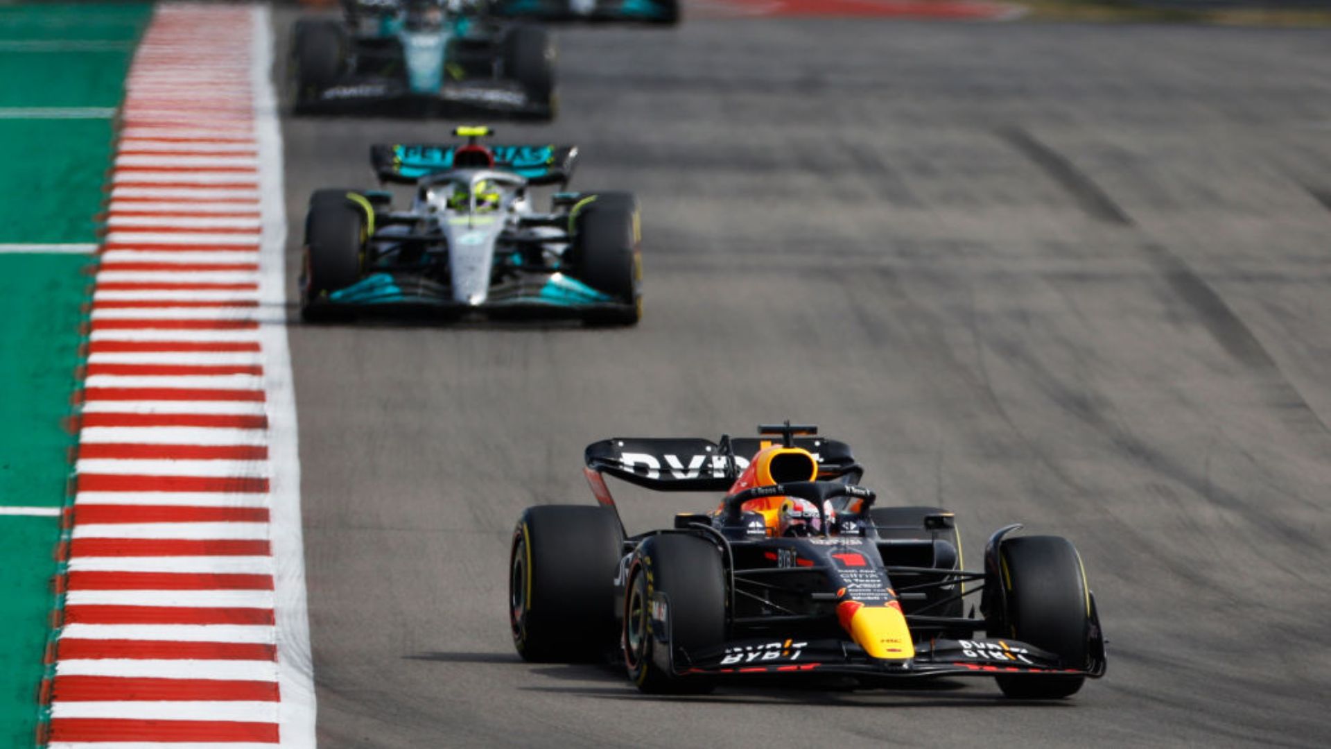 Verstappen em ação no GP dos Estados Unidos