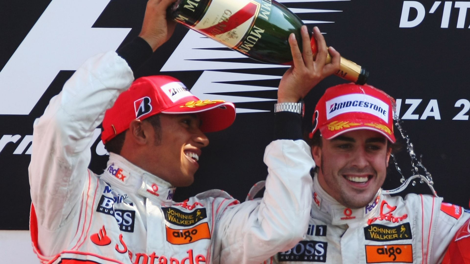Alonso e Hamilton na McLaren