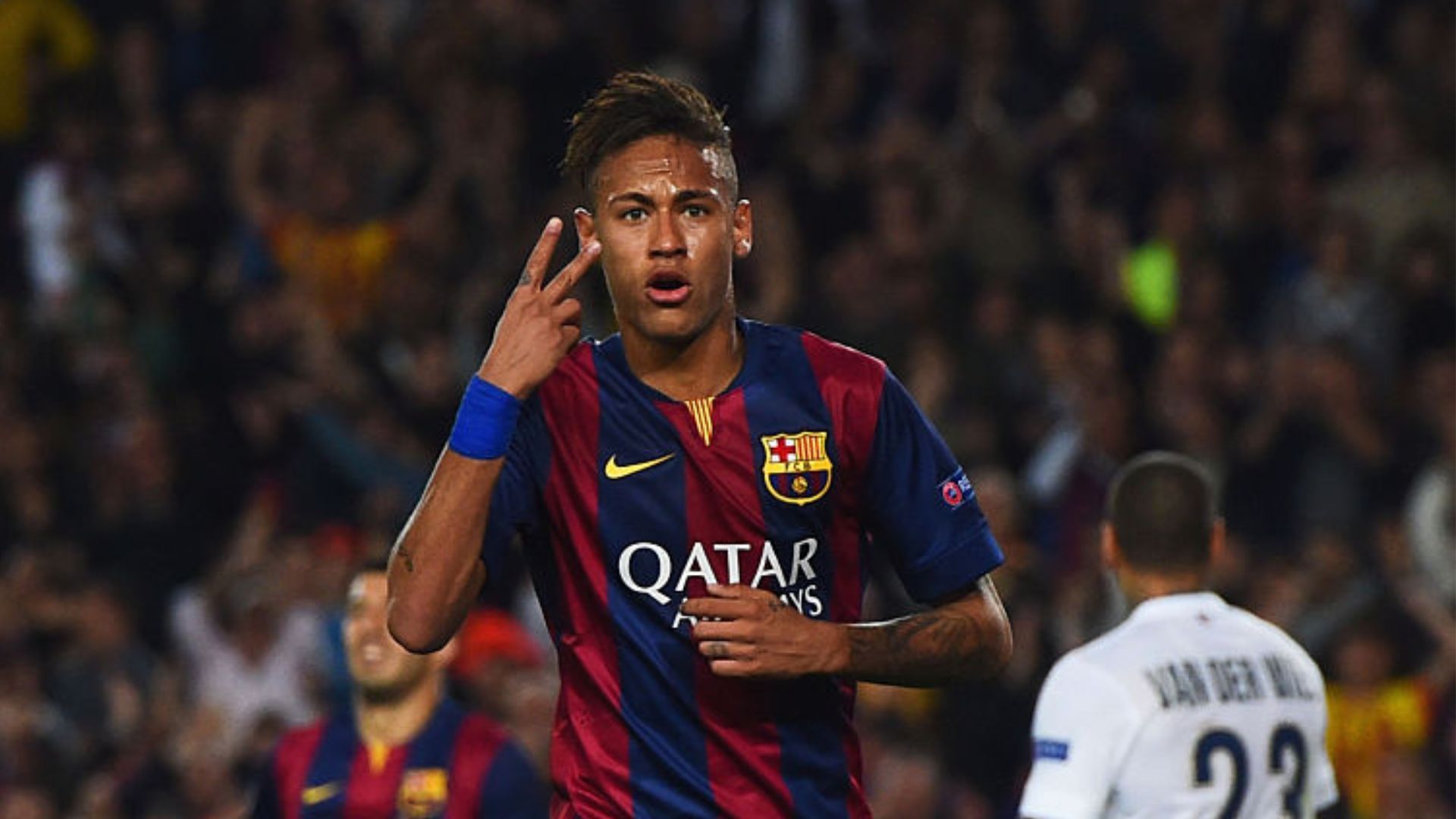 Neymar em ação pelo Barcelona