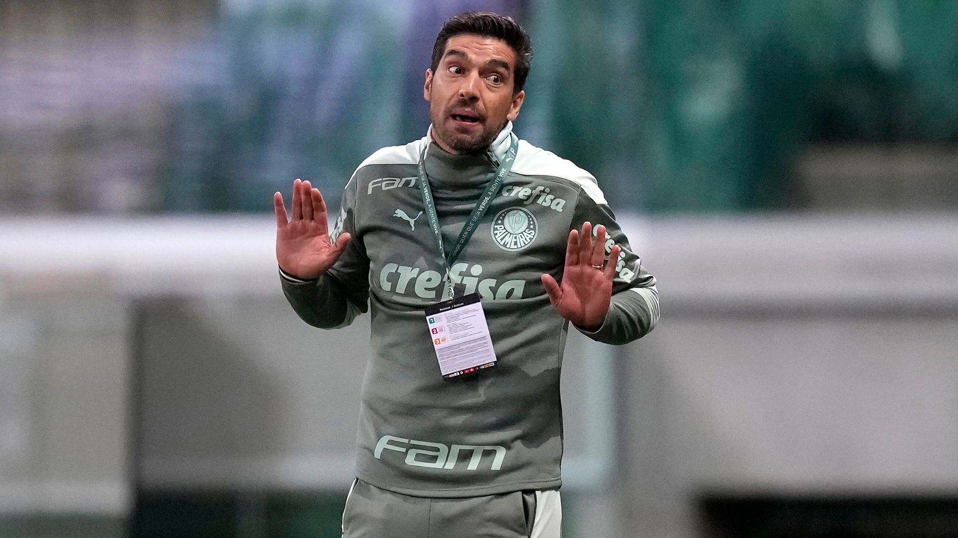 Abel Ferreira em ação no Palmeiras