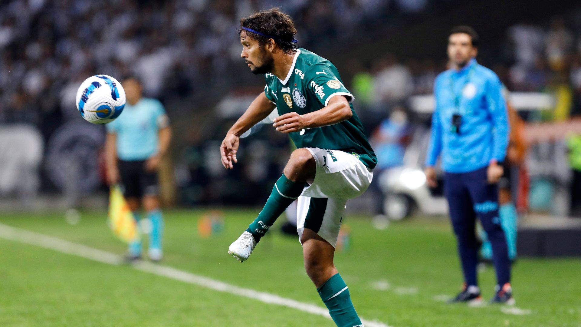 Gustavo Scapa, do Palmeiras, contra Atlético-MG