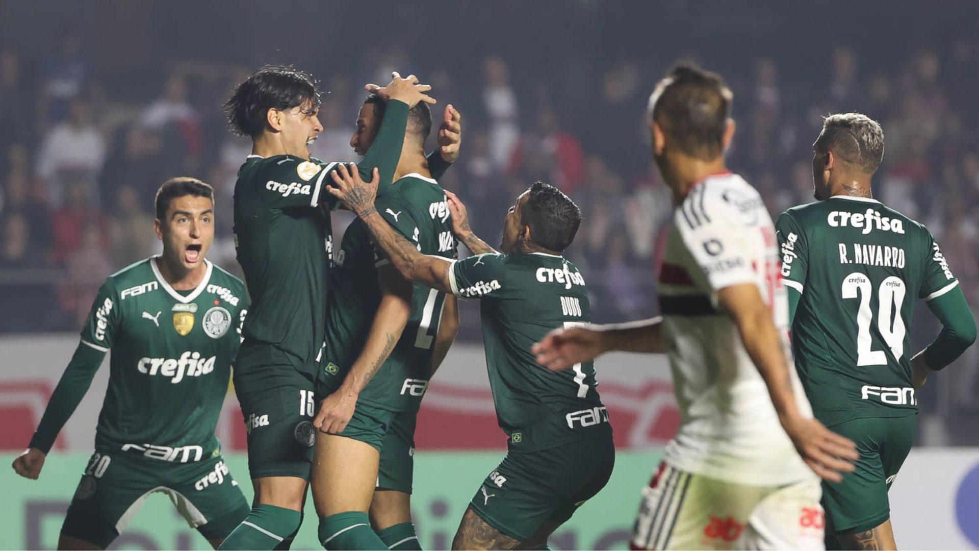 Palmeiras vence o São Paulo em clássico no Morumbi