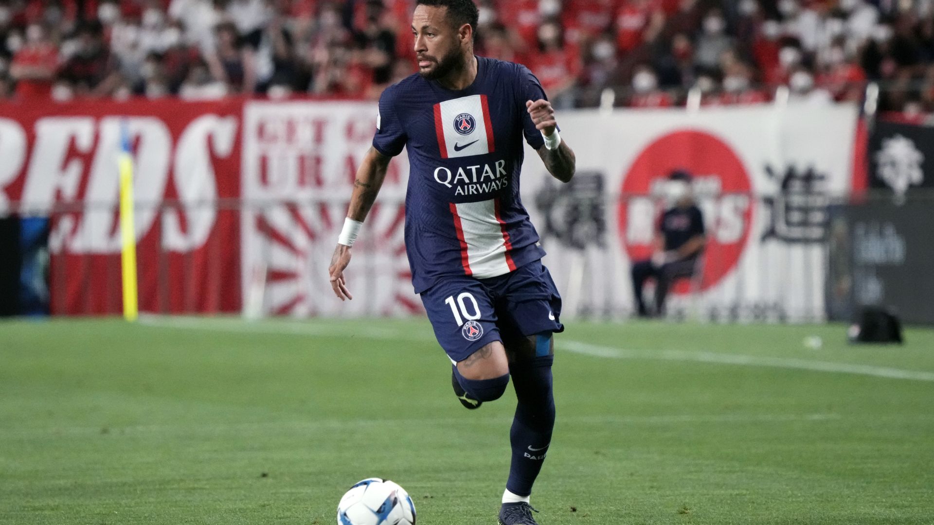Neymar atuando no PSG