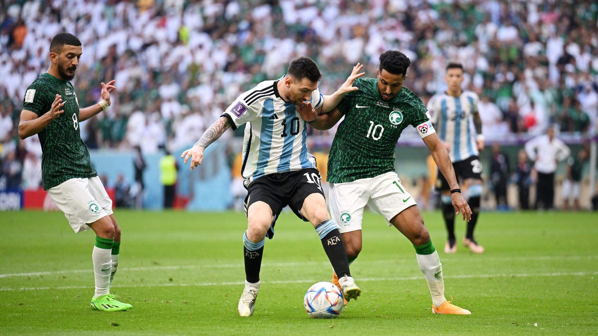 Arábia Saudita de Salem Al-Dawsari derrota a Argentina na Copa do Mundo