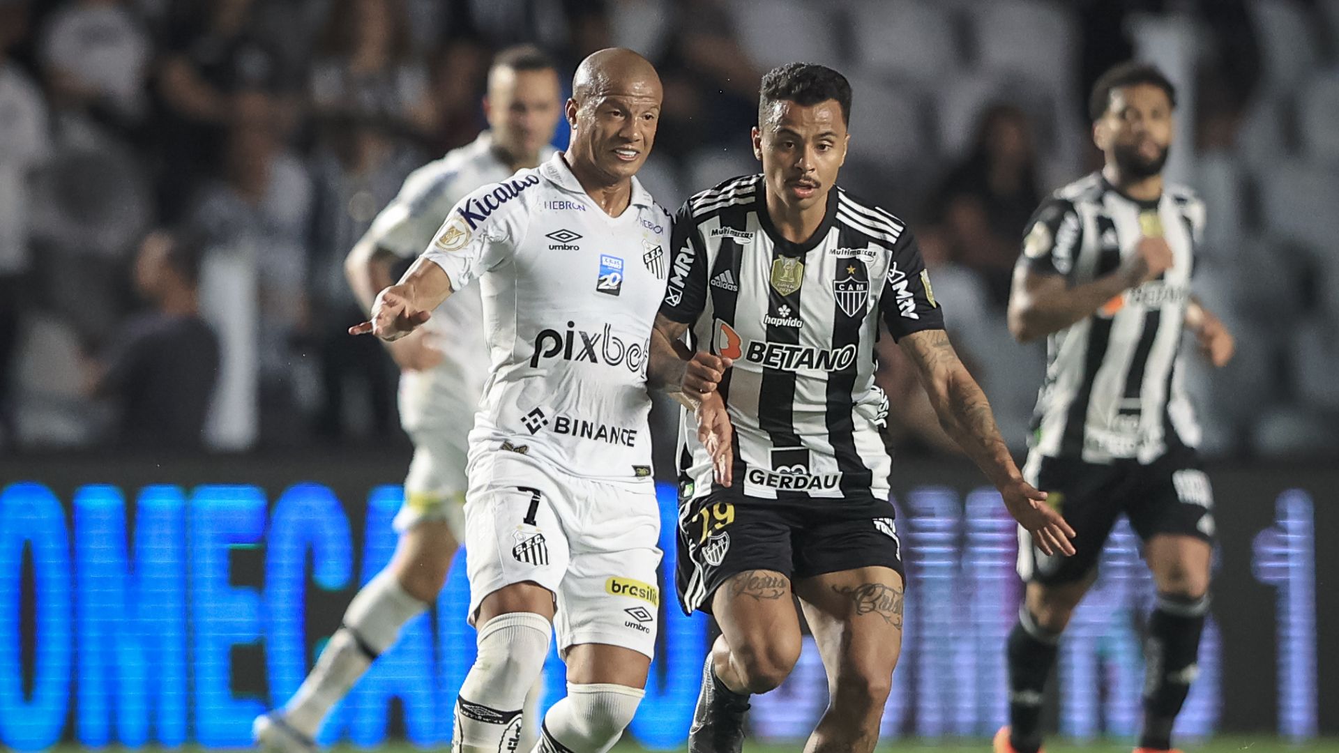 Santos e Atlético na Vila Belmiro 