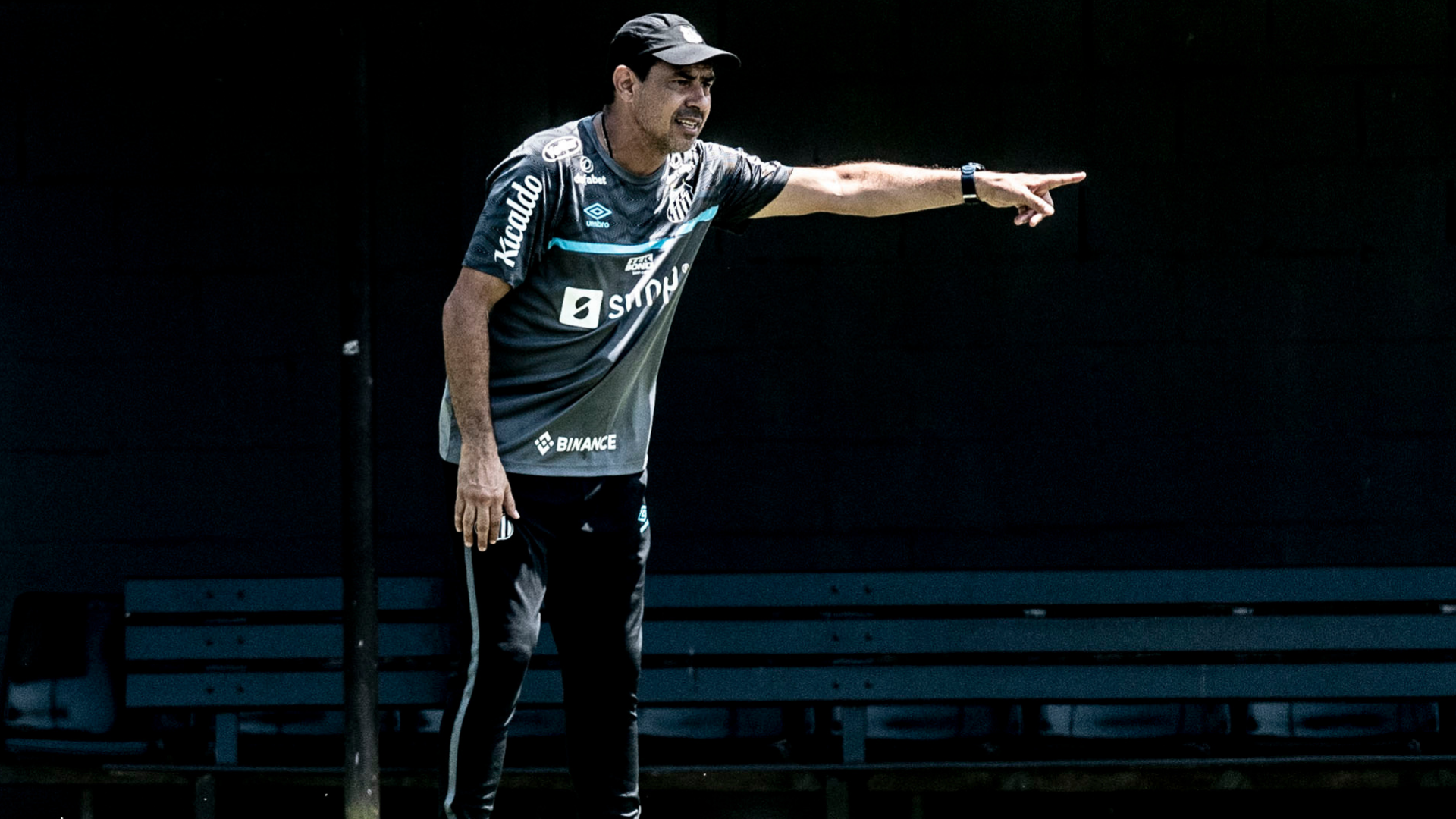 Fábio Carille em ação pelo Santos