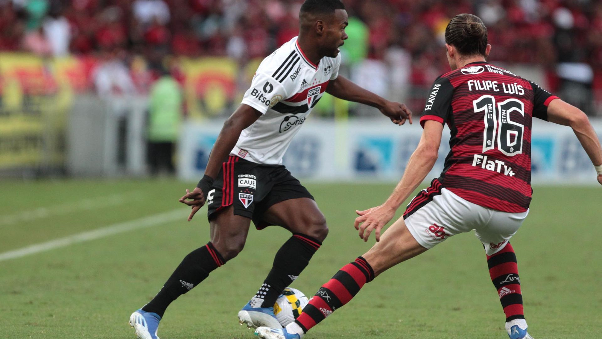 São Paulo x Flamengo em campo