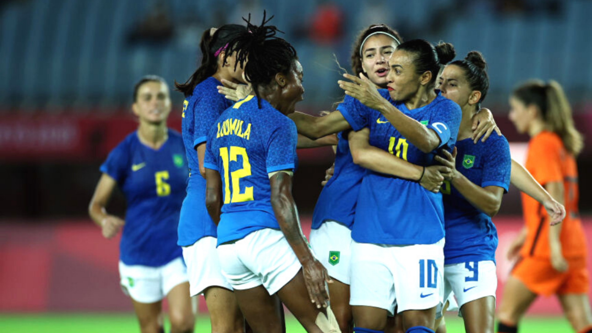 Jogadoras da Seleção Brasileira feminina