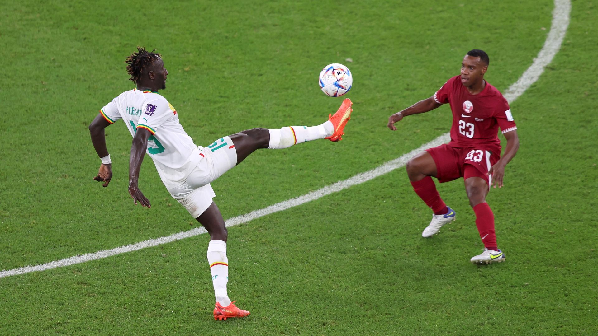 Senegal e Catar se enfrentando na Copa do Mundo 2022