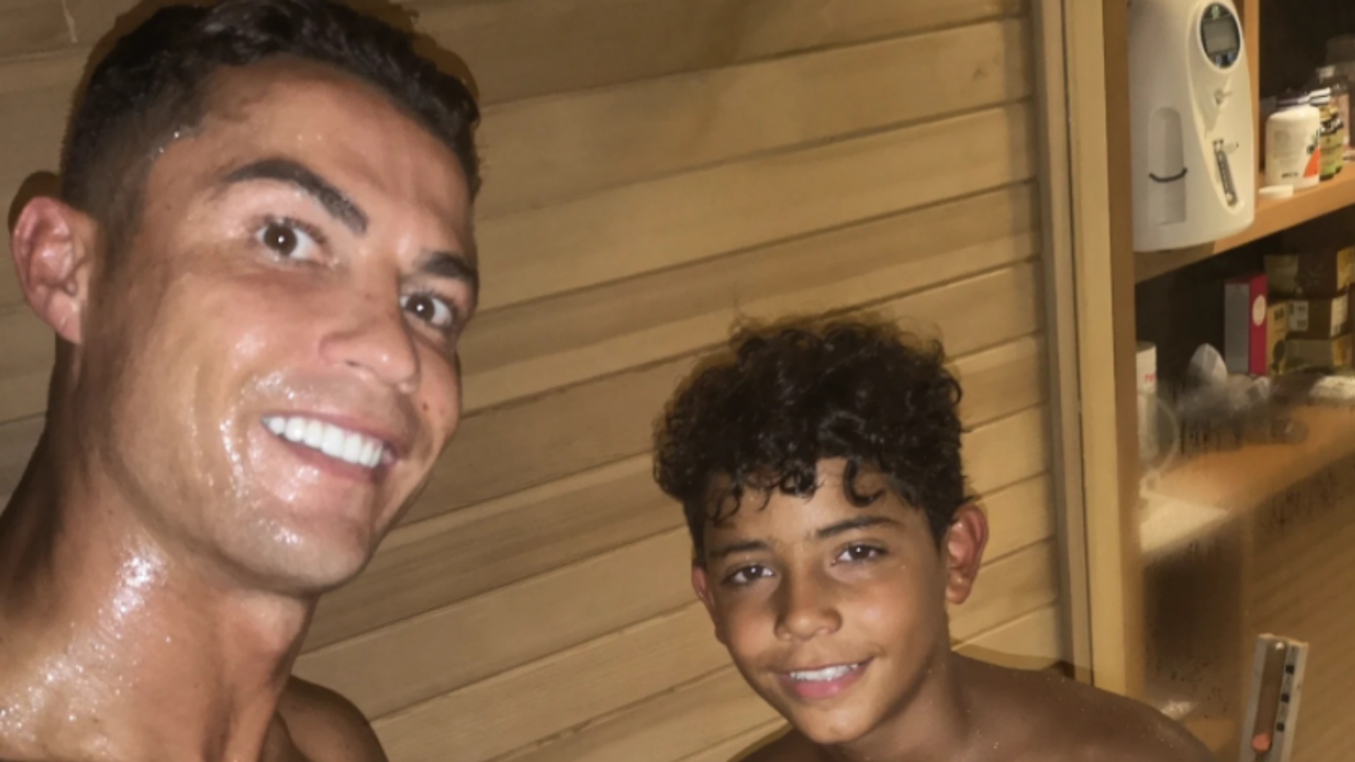 Cristiano Ronaldo e seu filho, Cristiano Ronaldo Jr