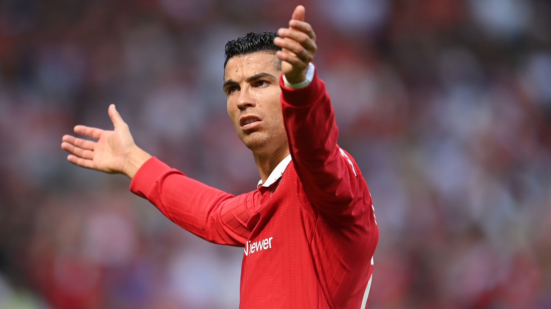 Jogador do United, Cristiano Ronaldo em campo pelo clube