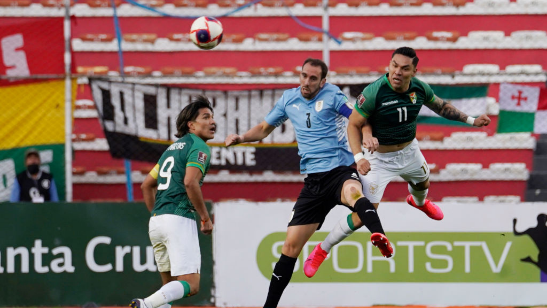 Uruguai e Bolivia, pela 14ª rodada das Eliminatórias